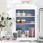 Advwin 12L Mini Fridge with LED Light Mirror