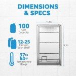 NewAir Compact Drink Fridge with 5 Temperature Settings