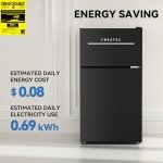 Frestec Mini Fridge with Freezer 3.5 Cu.Ft