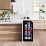 STAIGIS Mini Beverage Fridge with Glass Door