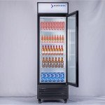 Slim Single Door Beverage Refrigerator with LED Light