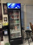 Slim Single Door Beverage Refrigerator with LED Light