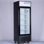 Slim Single Door Beverage Refrigerator with LED Light
