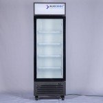 Slim Single Door Beverage Refrigerator with LED Light