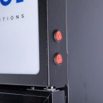 Slim Single Door Beverage Refrigerator with LED Light