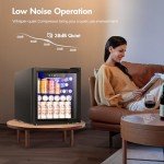 Kismile 1.3 Cu.ft Mini Beverage Cooler