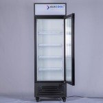 Slim Single Door Beverage Refrigerator with LED Light
