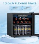 Joy Pebble 1.3 Cu.ft Mini Beverage Fridge