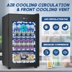 Velivi 24-inch Freestanding Wine Fridge