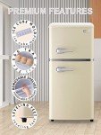 KRIB BLING 3.5 Cu.ft Retro Mini Drink Fridge