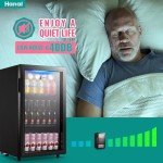 WANAI Black Mini Beverage Fridge for 125 Cans