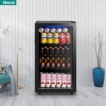 WANAI Black Mini Beverage Fridge for 125 Cans
