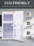KRIB BLING 3.5 Cu.ft Retro Mini Drink Fridge