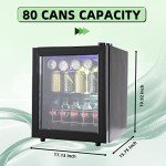 KRIB BLING 80 Can Mini Beverage Fridge