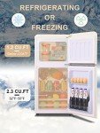 KRIB BLING 3.5 Cu.ft Retro Mini Drink Fridge