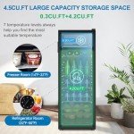 AXUTL 4.5 Cu.ft Mini Beverage Fridge with Freezer