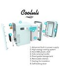 Cooluli 10L Portable Mini Fridge for Drinks