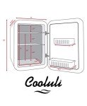 Cooluli 10L Portable Mini Fridge for Drinks