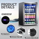 Antarctic Star 145 Can Beverage Refrigerator with Touch Screen