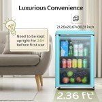 Anypro Retro 3.4 Cu.Ft Beverage Cooler Refrigerator