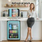 Anypro Retro 3.4 Cu.Ft Beverage Cooler Refrigerator
