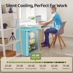 Anypro Retro 3.4 Cu.Ft Beverage Cooler Refrigerator