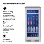 Zephyr 15" Dual Zone Wine and Beverage Fridge