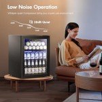 Kismile 1.7 Cu.ft Mini Drink Cooler Fridge