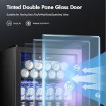 Kismile 1.7 Cu.ft Mini Drink Cooler Fridge