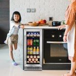 Yeego 15-Inch Mini Beverage Fridge - Holds 80 Cans