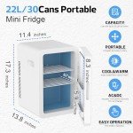 Advwin 22L Mini Fridge for Drinks and More