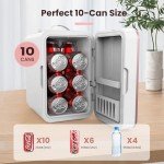 SUAVO Mini Skincare Fridge with LED Mirror