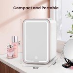 SUAVO Mini Skincare Fridge with LED Mirror