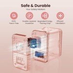 SUAVO Mini Skincare Fridge with LED Mirror