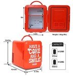 Coca Cola 4L Mini Fridge for Drinks and Snacks