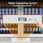 Undercounter Beverage Refrigerator with Glass Door