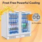 Undercounter Beverage Refrigerator with Glass Door