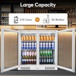 Undercounter Beverage Refrigerator with Glass Door