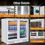 Undercounter Beverage Refrigerator with Glass Door