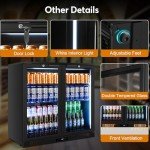Undercounter Beverage Cooler with Glass Door
