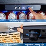 Phiestina 24 Inch Beverage Cooler for Home or Office