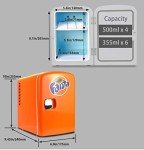 Coca-Cola 4L Mini Fridge Cooler for Drinks