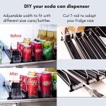 Large Capacity Self-Pushing Drink Dispenser Organizer