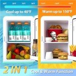 Portable Green Mini Fridge for Drinks and Skincare