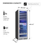 Zephyr 24" Dual Zone Wine and Beverage Fridge