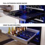 Zephyr 24" Dual Zone Wine and Beverage Fridge