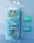 EUHOMY 7.4 Cu.Ft. Drink Fridge, Silver
