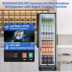 BODEGACOOLER 12.5 Cu.Ft Glass Door Drink Fridge
