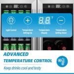 Stopsad 176 Can Freestanding Beverage Refrigerator with LED