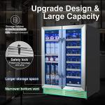 Velivi 24-Inch Dual Zone Wine and Beverage Fridge